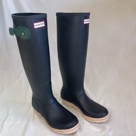 Hunter Original Contrast Tall Rain Boots *LIMITED EDITION* Size 7 - Picture 4 of 15